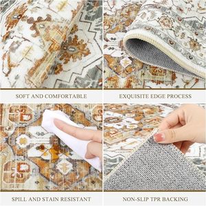 Tappetini da <span class=keywords><strong>cucina</strong></span> 3 pezzi Boho antiscivolo Set <span class=keywords><strong>tappeto</strong></span> lungo lungo e lavabile <span class=keywords><strong>tappeto</strong></span> Runner per ingresso corridoio lavanderia bagno - Product Image 3