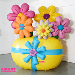 Caja de Regalo con Diseño de Globo de Flor para Decoración de Bodas y Eventos - Caja de Regalo de PVC con Globo de Flor, Pegamento para Caja de Flores con Globo - Product Image 6