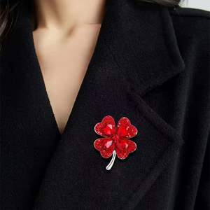 Broche de Flor com Pedras Preciosas e Pérolas Incrustadas em Seda <span class=keywords><strong>Vintage</strong></span> para Mulheres - Lançamento Quente - Product Image 4