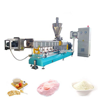 Ligne de production d'extrusion pour poudre nutritionnelle, purée pour bébé et porridge instantané, en acier inoxydable, moteur haute performance