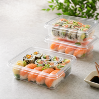 Boîte alimentaire en plastique jetable transparente personnalisable pour une large gamme d'applications