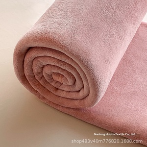 Manta Pequeña de Vellón Coral de Color Liso para Invierno, de Terciopelo Lácteo Engrosado, Estilo Moderno y Sencillo, para Siesta en Oficina, Venta al por Mayor Directa de Fábrica - Product Image 3
