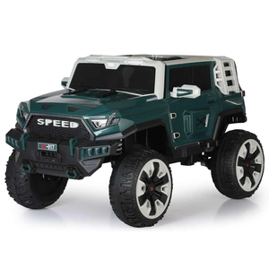 Elektrische Fernbedienung für Kinder mit Allradantrieb Spielzeug auto Kunststoff-Geländewagen MP3 für <span class=keywords><strong>2</strong></span>-7 Jahre Aufsitz auto für Jungen - Product Image 5