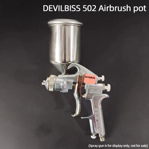 Original <span class=keywords><strong>DEVILBISS</strong></span> 400ml Top Can Pistolet à air comprimé en alliage d'aluminium Accessoires de revêtement de peinture automobile pneumatique - Product Image 3