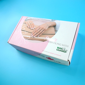 Boîtes d'expédition en carton ondulé kraft imprimées sur mesure pour l'emballage de produits de soin des ongles et de beauté, abonnement e-commerce, expédition - Product Image 4