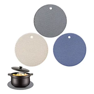 Suporte de silicone multifuncional para copo, esteira de trivet para cozinha e mesa