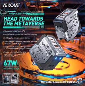 Vente chaude PD 67w GaN Multi Port Adaptateur secteur rapide Type-C Set EU US UK Robot Plug USB <span class=keywords><strong>Chargeur</strong></span> de voiture pour iPhone 17 16 15 Android - Product Image 6