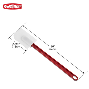 Spatule en silicone Goodman en gros, résistante à la chaleur, grattoir en caoutchouc sans soudure pour cuisine commerciale, boulangerie, fourniture d'usine OEM - Product Image 3