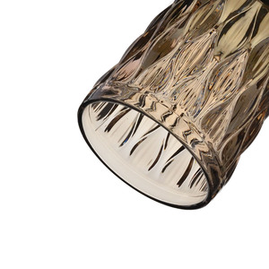<span class=keywords><strong>Bicchieri</strong></span> Vintage Personalizzati Samyo con Rilievo per Bevande, Succo, <span class=keywords><strong>Acqua</strong></span>, Calici da Vino Colorati Marroni - Product Image 5
