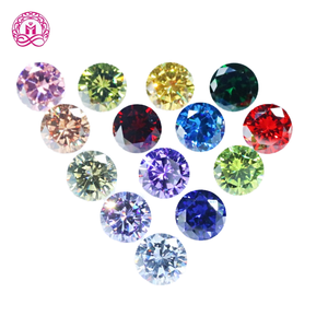 Zircon cubique synthétique en gros, qualité 3A, taille poire, pierre précieuse verte, matière zircon - Product Image 4