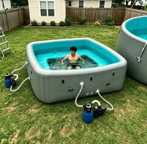 Piscina Inflable Prefabricada, Piscina Gonflable para Uso Residencial, Fácil <span class=keywords><strong>de</strong></span> Instalar, Piscina Inflable Interior y Exterior para el Hogar - Product Image 2
