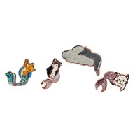 Badge en métal personnalisé sur mesure pour pin's de revers, logo de dessin animé, émail nacré, fabrication artisanale, sans minimum de commande