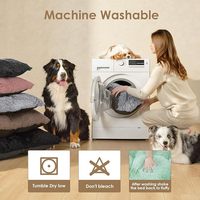 Coussin de couchage rectangulaire doux et moelleux pour animaux de compagnie, coussin épais et chaud pour animaux de compagnie, tapis de sol pour chiens et chats