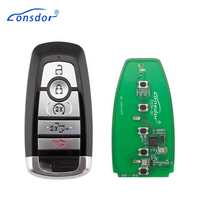 Clé intelligente Lonsdor FO3H-0D pour Ford, style 5 boutons, fréquence 902 MHz 868 MHz, télécommande universelle, compatible avec les puces ID46 ID49 pour K518