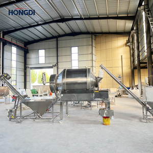 Fully Enclosed <b>Rotary</b> Drum Mixing Line with Conveyor System, Dust-free Powder Blending Plant for Food Spice and Chemical - Product Image 6