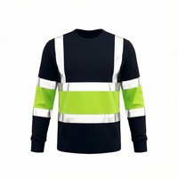 Camiseta Reflectante de Alta Visibilidad, 100% Algodón Tejido, para África y Australia, Uniforme de Trabajo para Minería y Construcción de Carreteras