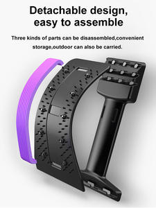 Dispositivo ortopédico de 4 niveles ajustable superior, tablero de soporte Lumbar inferior, masajeador para aliviar el dolor, camilla de espalda, galleta - Product Image 4