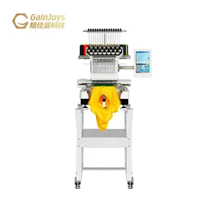 Gainjoys 12 Needles Single Head Automatic Embroidery Making Machines Prices Computerized