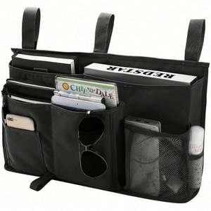 Organisateur de rangement multifonctionnel pour chevet, rangement suspendu pour livres, tablettes, magazines, téléphones, télécommandes - Product Image 1