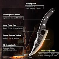 Couteau de boucher à désosser forgé à la main, couteau à fileter, couteau à viande Viking, couteau de chef japonais en acier pour le camping, le barbecue, cadeau pour homme