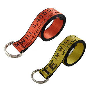 <span class=keywords><strong>Cintura</strong></span> da Donna Personalizzabile con Logo, in Tela Jacquard Gialla, Poliestere/Nylon, con Anello a D in Lega, Stile Industriale Hip Hop, per Abiti <span class=keywords><strong>e</strong></span> Jeans - Product Image 3