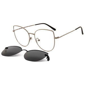 Gafas de <span class=keywords><strong>sol</strong></span> ópticas 2 en 1 de alta calidad, lentes de conducción polarizadas, marco de gafas magnéticas intercambiables, personalizadas, China - Product Image 4