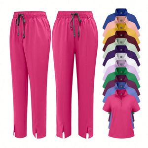Uniformes Médicos de Lujo de Alta Calidad, Conjuntos de Ropa de Trabajo con Logotipo Personalizado, Uniformes de Enfermería de Tela Tejida para Doctores y Enfermeras - Product Image 3