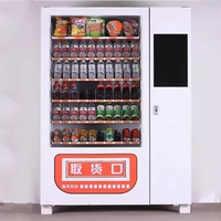 Distributeur automatique de boissons en métal grande capacité 24h/24 et 7j/7 en libre-service avec paiement sans espèces et compresseur – Vente en gros