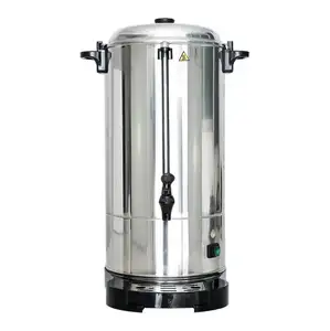 Percolateur en acier inoxydable de qualité commerciale, capacité de 20l, appareil à café avec chaudière à eau chaude, Urn pour la restauration