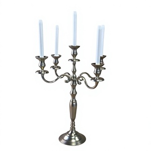 Candelabro de 5 brazos de alta calidad, resistente al calor, hecho a mano, para centros de mesa, decoración de eventos. - Product Image 1