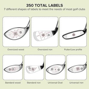 <b>Golf</b> Impact Label Tape Training Aid For Swing Improvement With Distance Loss Guide And Alignment Markers - Product Image 3