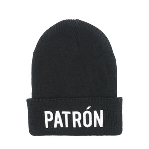 Casquettes en tricot 100% acrylique à revers, douces et chaudes, avec logo brodé 3D personnalisé en cuir OEM, camouflage/écarlate - Product Image 3