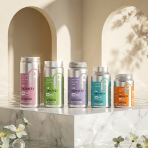 Flacon à pilules en aluminium anti-fuite pour l'emballage de compléments alimentaires, impression personnalisée, approuvé par la FDA pour une utilisation en nutraceutique - Product Image 1
