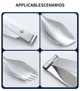 Detachable 304 Stainless Steel Knitchenware Double-Ended <strong>Serving</strong> Spoon Clip Multifunctional Food <strong>Tongs</strong> With Restaurant - Product Image 5