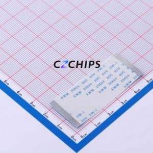 JS05A-40P-050-3-4 FFC Cable (Flexible Flat Cable) P=0.5mm Connector 40P 0.5mm 0.3mm Non-Inverting - Product Image 1