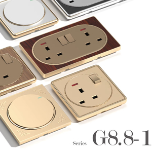 Painel de Plástico PC 86mm X 86mm para Telefone, Sinal de TV por Satélite, Plugue FM com Tomada 13A/16A para Uso Hospitalar, Industrial e Residencial - Product Image 2