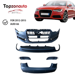 Topzonauto Compatible avec <span class=keywords><strong>Audi</strong></span> A6 2012-2015, couvre-pare-chocs <span class=keywords><strong>avant</strong></span> et arrière complet avec calandre AU1000207 4G0807065GRU - Product Image 1