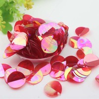 8-20mm Rond Plié Couture Lâche Paillettes PVC Perles En Plastique 1 Trou Robe De Mariée Costume Décoratif Transparent En Vrac Paillettes