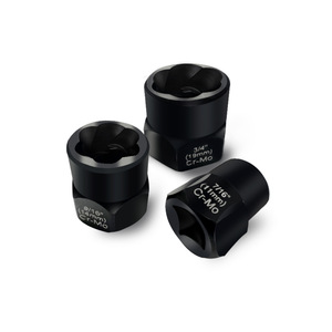 Yunbei YB Nut Extractor Socket Set 7/16 9/16 3/4 Inch Cr-Mo Damaged Bolt <b>Remover</b> Tool - Product Image 1