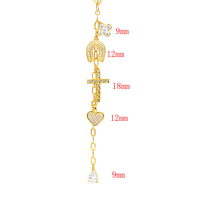 Pendentif en argent sterling 925 Kirin, forme de cœur, fleur, croix, collier avec breloque