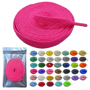 YST High Quality 100% Nylon Solid Flat Shoe <b>Laces</b> for Sneakers & Athletic Shoes - Product Image 1