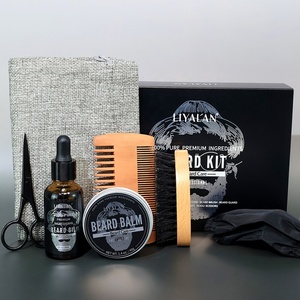 Set <span class=keywords><strong>per</strong></span> la <span class=keywords><strong>Cura</strong></span> <span class=keywords><strong>della</strong></span> <span class=keywords><strong>Barba</strong></span> con Etichetta Privata Personalizzata, Olio Nutriente e Balsamo Volumizzante <span class=keywords><strong>per</strong></span> Uomo - Product Image 1