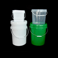 Chine Vente en gros Couleurs personnalisables Peinture vide Seau de détail de voiture de 5 gallons Seau recyclable en plastique pour usage industriel