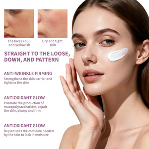 Bakuchiol Niacinamide Fine Lines Anti-Wrinkle Whitening Night Cream Collagen Retinol Pore Minimizing Moisturizer for Vegan <b>Skin</b> - Product Image 3