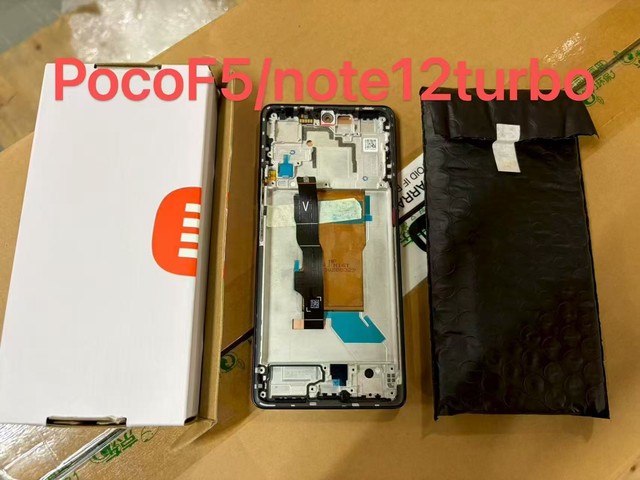 Replacement LCD Screen Assembly with Frame for POCO Redmi Note 12 Turbo Mobile Phone Repair Part
