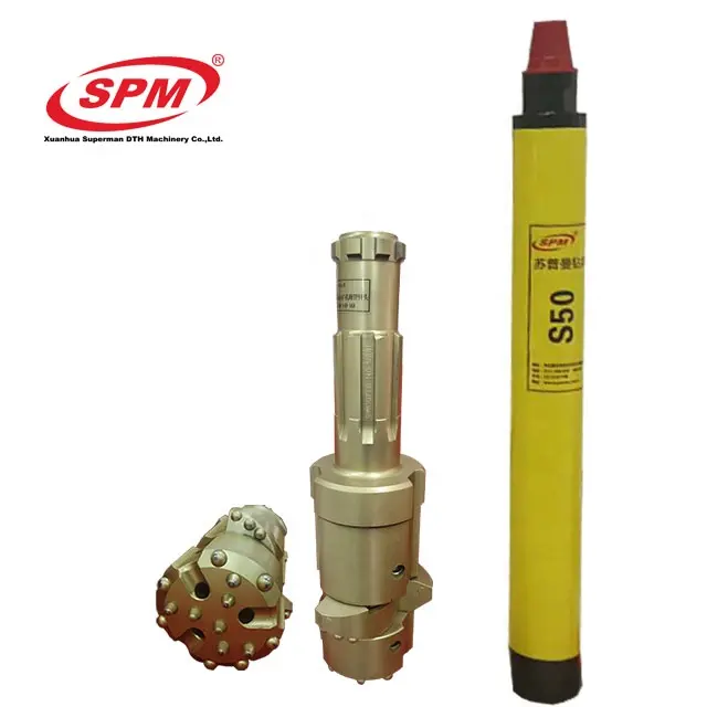 Legierung SPM OD 168 mm exzenter Überlastung Bohrsystem Schwarzoxid ODex 5\" DTH-Hammer Bohrmaschine Elektrohammer-Bohrmaschine