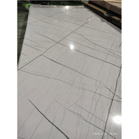 Panneaux muraux 3D pour la décoration intérieure, feuille de marbre en PVC, texture de panneaux muraux