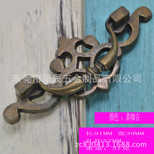 Furniture Handle Zinc Alloy Bridge Shape European Style Cabinet Drawer Pull Durable Design - Product Image 5