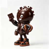 Figurine personnalisée en chocolat, personnage de dessin animé en PVC et ABS, statue de personnage de dessin animé, usine chinoise OEM, figurine personnalisée pour la promotion de la marque