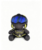 Peluche Helldivers 2, figurine de personnage de jeu Hell Diver, homme aux lunettes de soleil bleues, 0-10 cm, rembourrage en coton PP, à partir de 14 ans